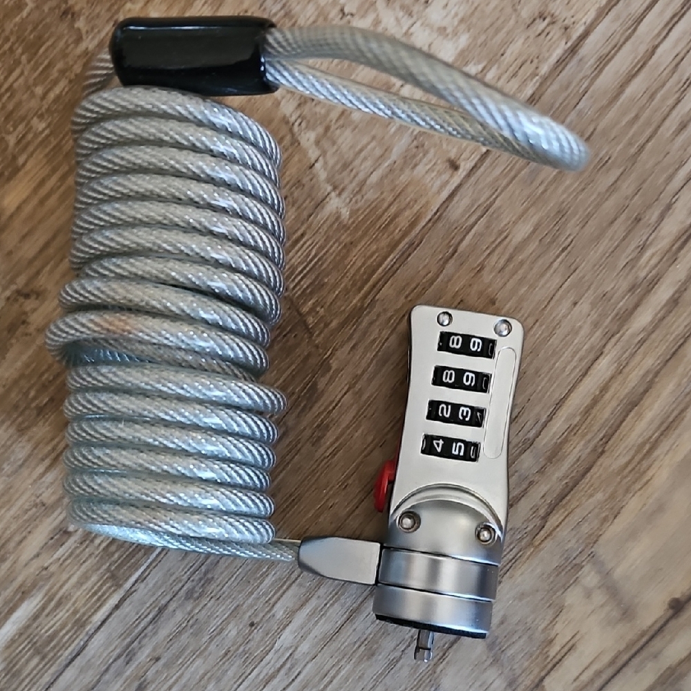 Master Lock Silver Laptop Cable Lock